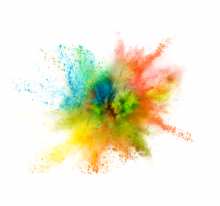 Tapisserie abstraite effet éclaboussure coloré - TenStickers