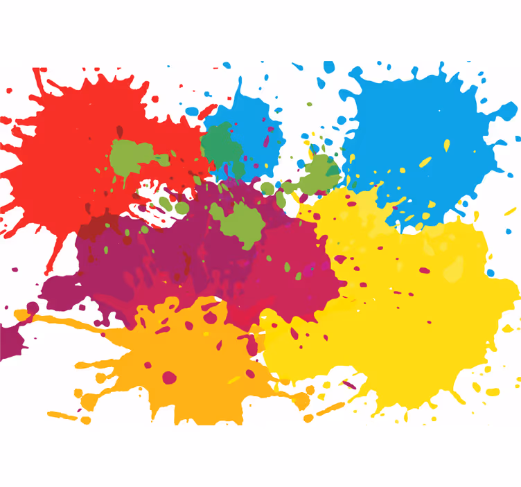 Papier peint design Taches d'éclaboussure - TenStickers