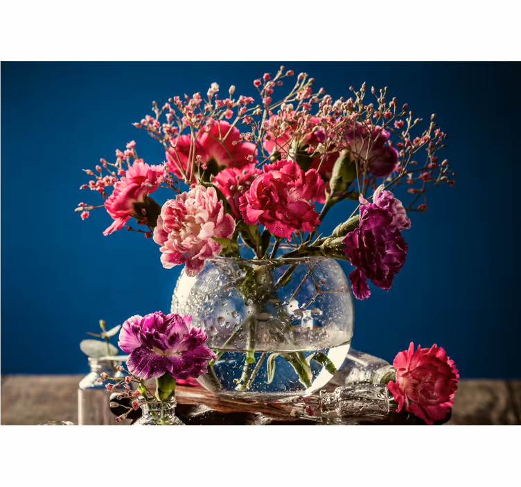 Tapisserie fleur composition de fleurs Éclatantes - TenStickers