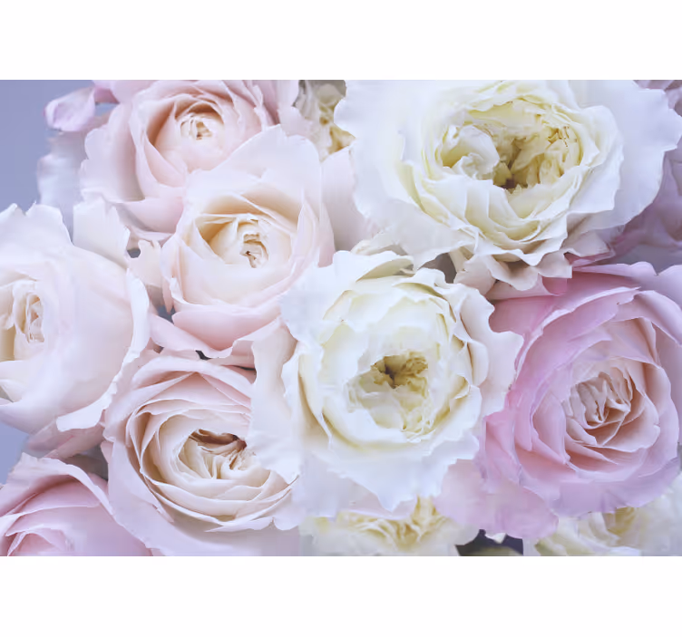 Tapisserie rose teintes rose doux - TenStickers