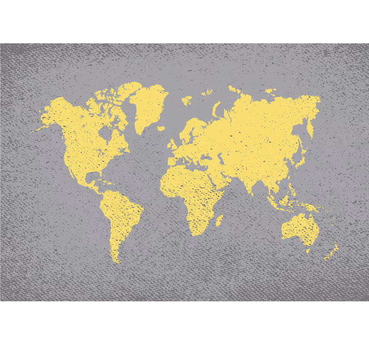 Papier peint mural carte du monde Carte du monde pantone texturée - TenStickers