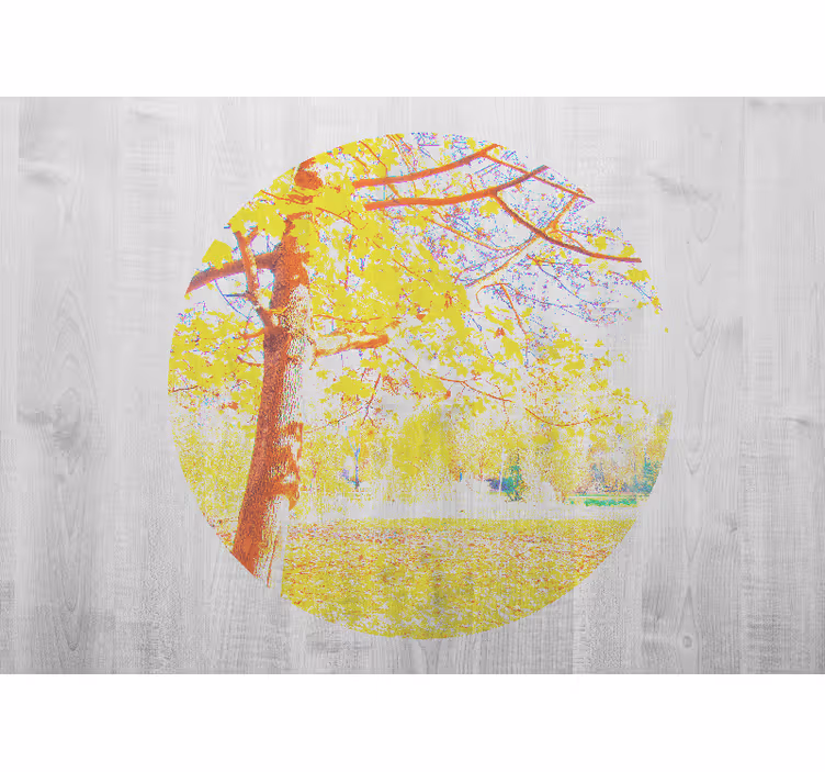 Tapisserie nature scène d'arbre en automne - TenStickers