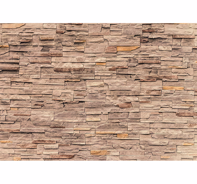 Tapisserie imitation pierre motif de roche naturelle - TenStickers