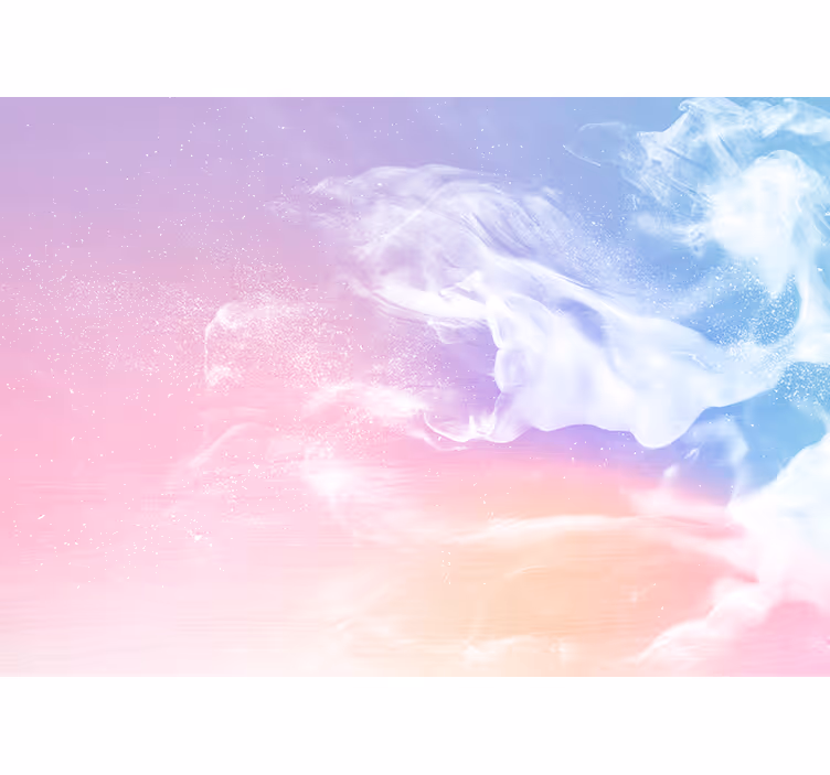 Tapisserie abstraite flux de nuages doux - TenStickers