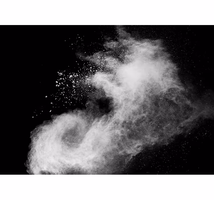 Papier peint intissé chambre adulte Explosion de poudre blanche - TenStickers