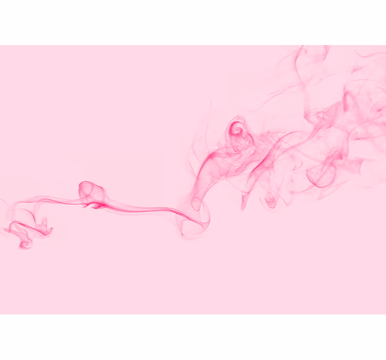 Tapisserie abstraite brume rose flottante - TenStickers