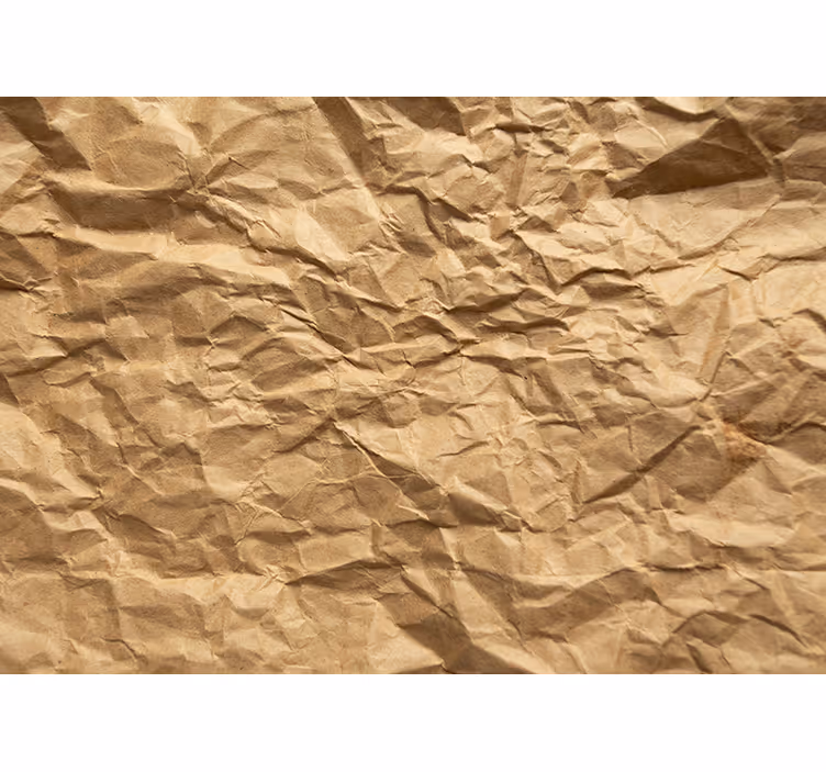 Papier peint intissé chambre adulte Papier froissé marron - TenStickers