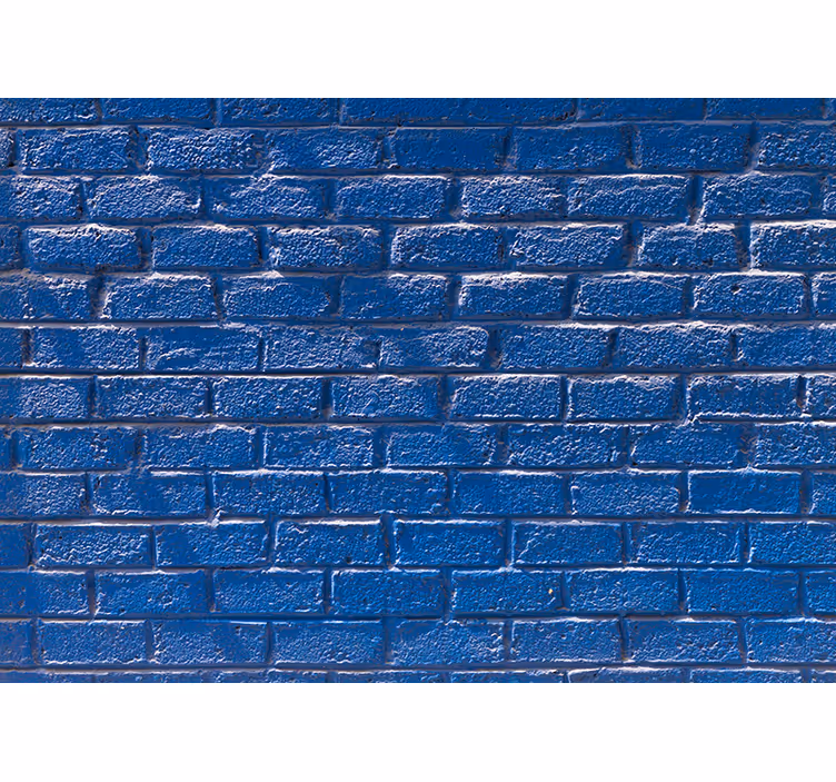Tapisserie brique surface azur texturée - TenStickers