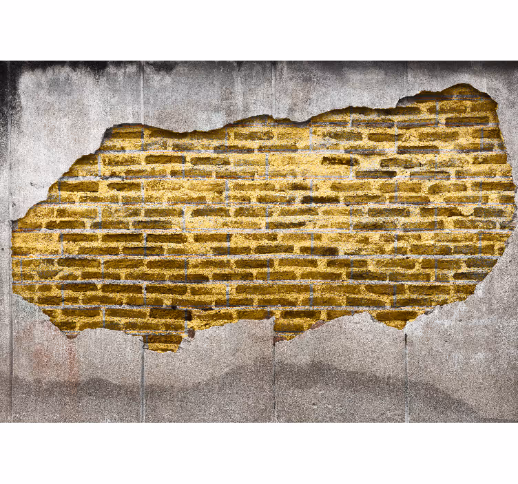 Tapisserie textures et motifs pierre fissurée - TenStickers