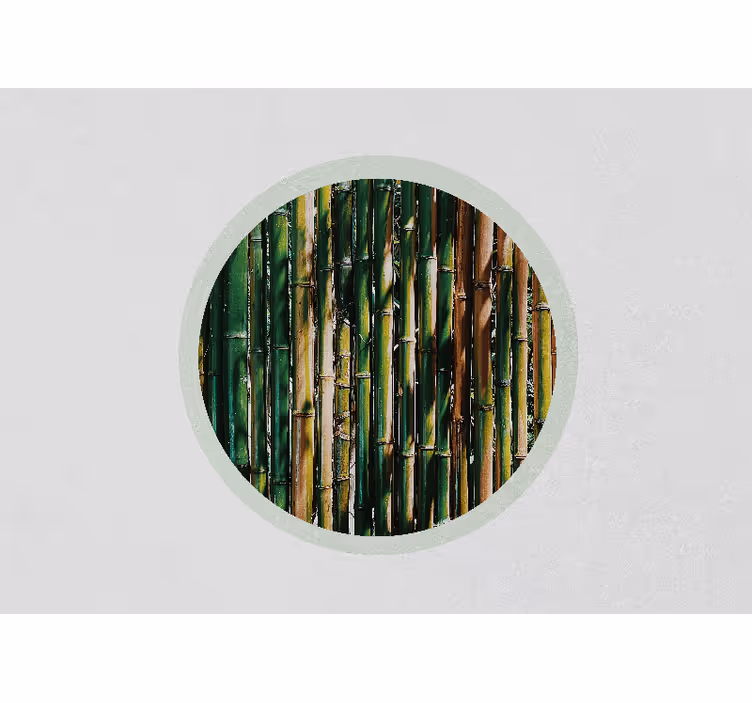 Tapisserie 3d bosquet de bambou verdoyant - TenStickers
