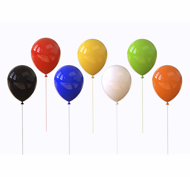 Tapisserie textures et motifs ballons colorés - TenStickers