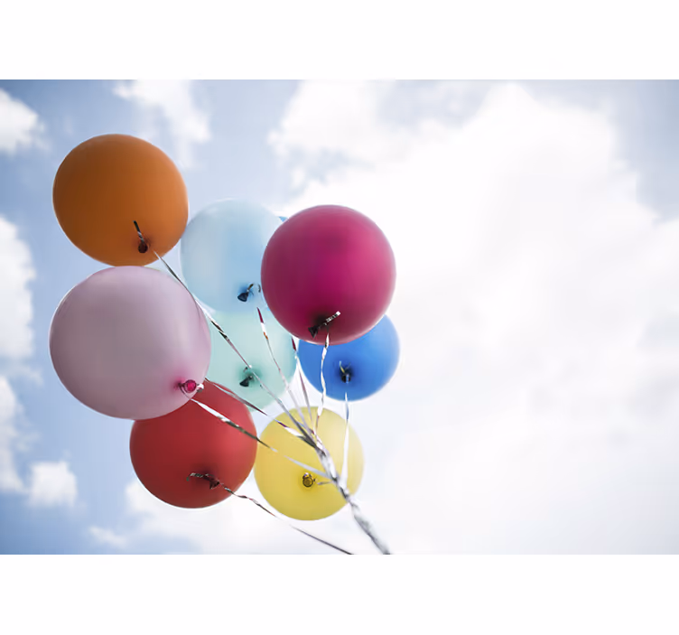 Tapisserie autres fleurs collection de ballons colorés - TenStickers