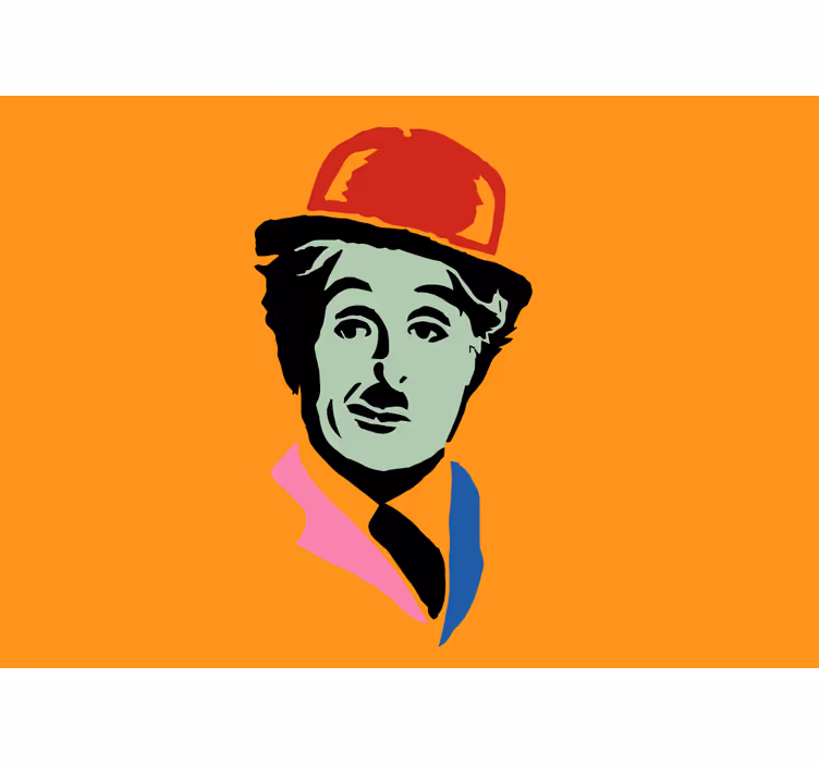 Tapisserie art star du cinéma muet emblématique - TenStickers