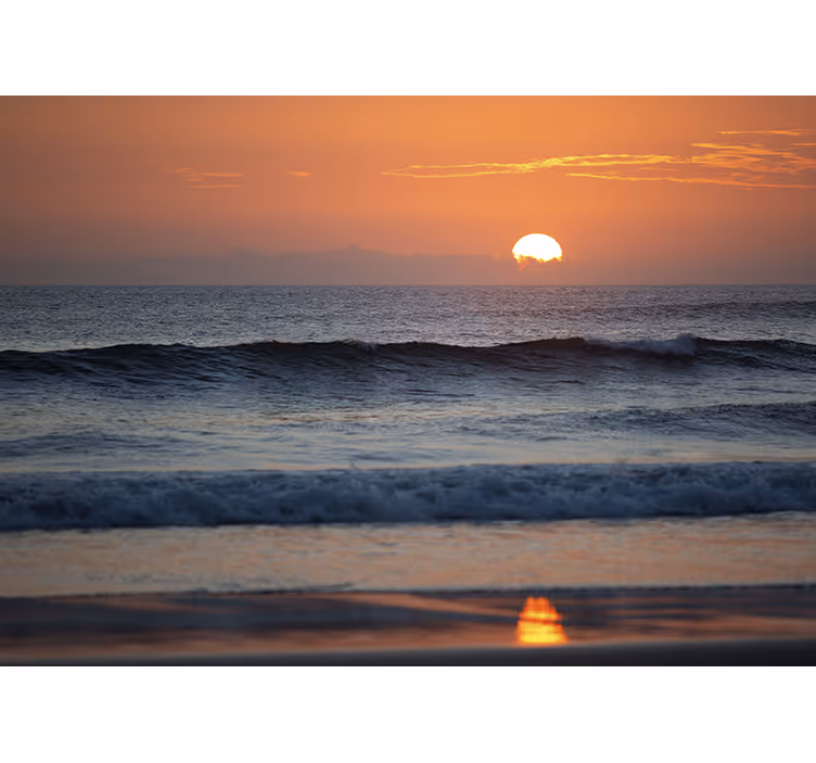 Papier peint nature Vagues du soir - TenStickers