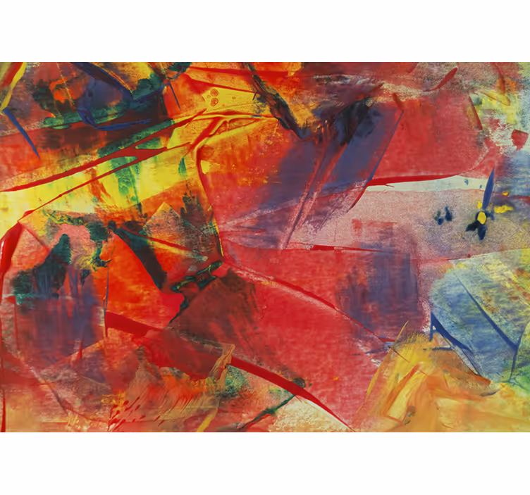 Tapisserie abstraite fusion de couleurs dynamiques - TenStickers