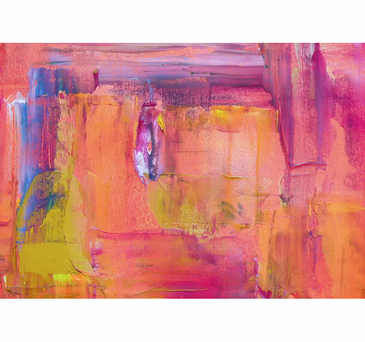 Tapisserie abstraite explosion de couleurs vives - TenStickers