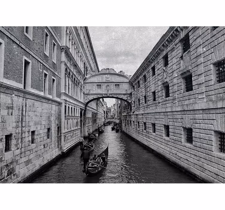 Tapisserie villes et pays vue des canaux de venise - TenStickers