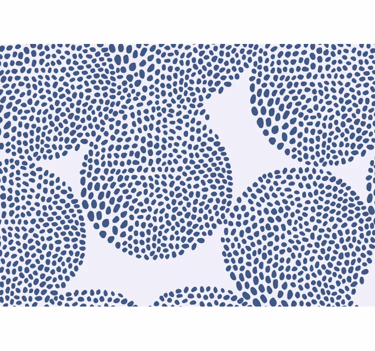 Papier peint salle de bain Variation de petits points - TenStickers