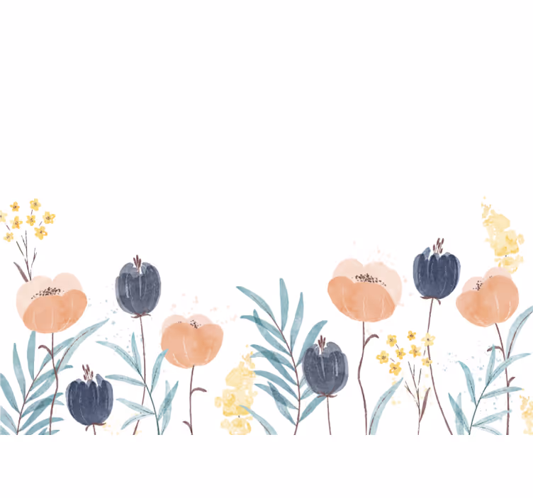 Tapisserie fleur composition florale ravissante - TenStickers
