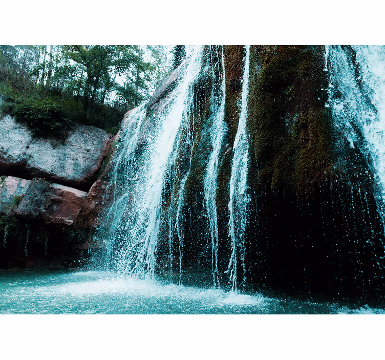 Tapisserie cascade grande chute d'eau - TenStickers