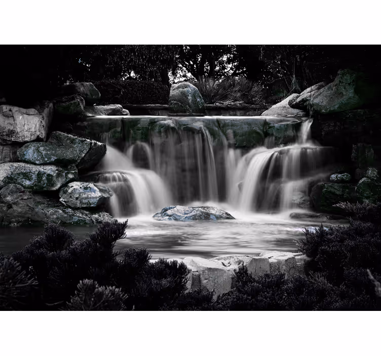 Tapisserie cascade décor paisible de chute d'eau - TenStickers