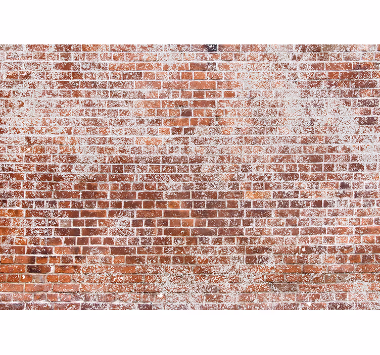 Tapisserie brique mur rouge texturé - TenStickers