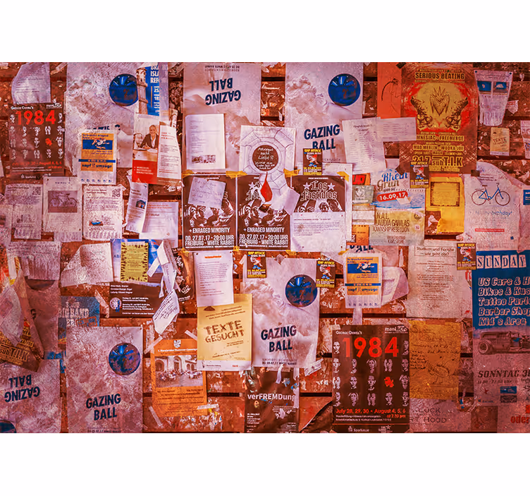 Tapisserie graffiti collage urbain - TenStickers