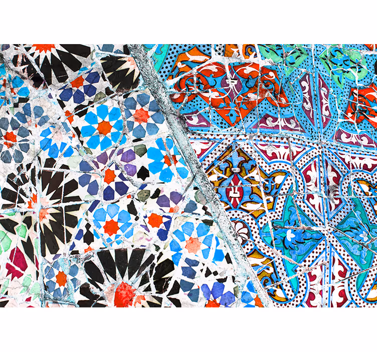 Tapisserie textures et motifs motifs mosaïques détaillés - TenStickers