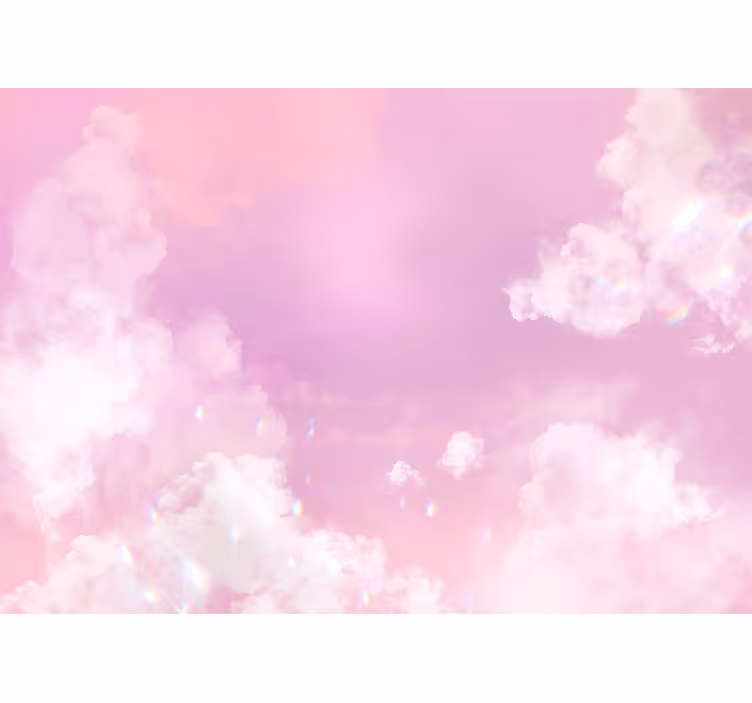 Tapisserie ciel paysage nuageux rêveur - TenStickers