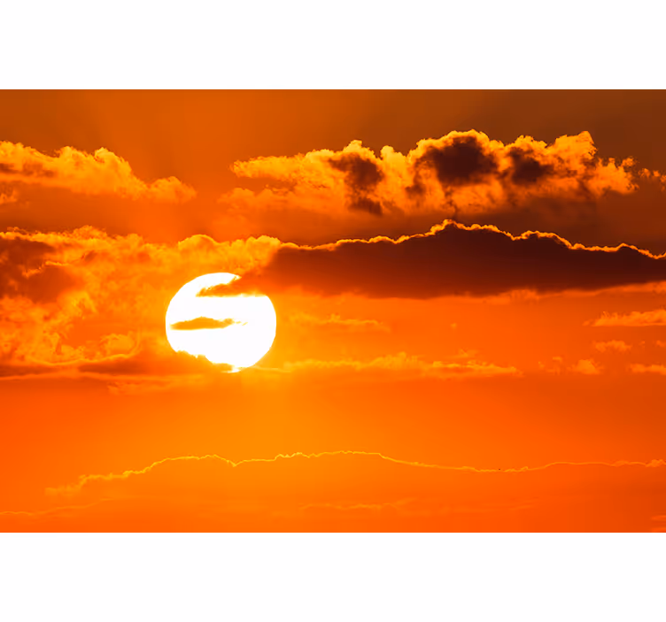 Photo murale photo nuage et coucher de soleil - TenStickers