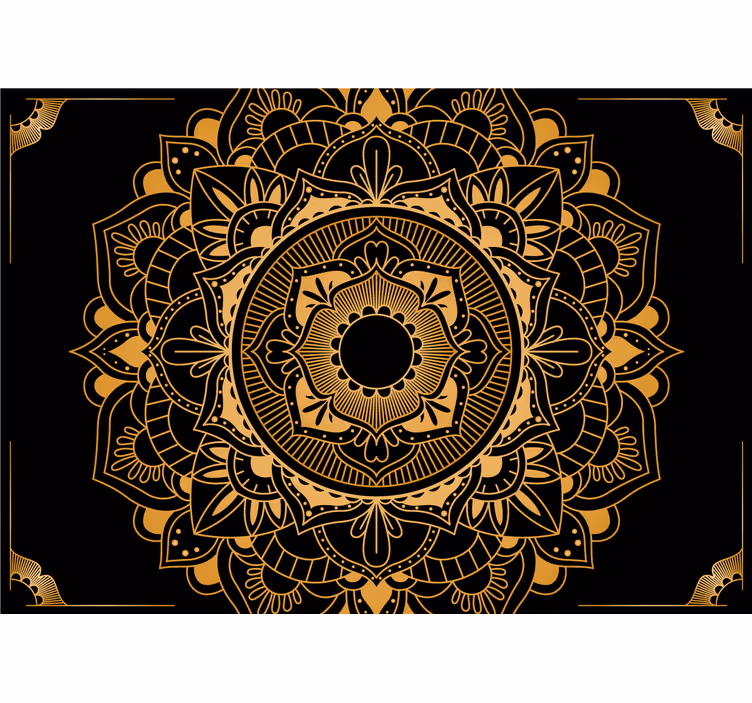 Tapisserie mandala design mandala élégant - TenStickers