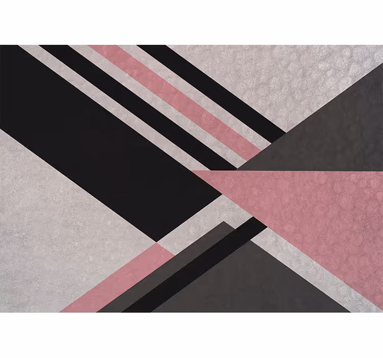 Tapisserie abstraite blocs de couleurs en diagonale - TenStickers