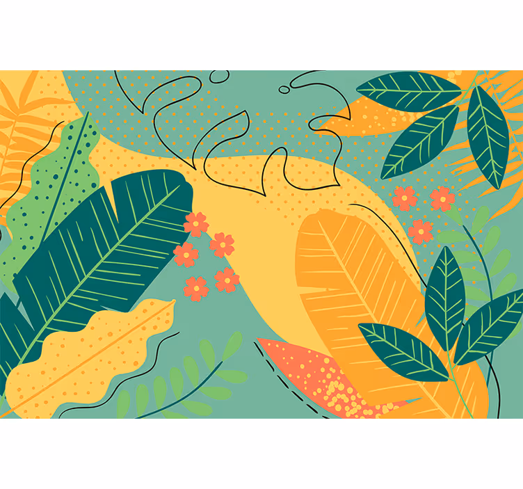 Tapisserie nature feuillage tropical décoratif - TenStickers
