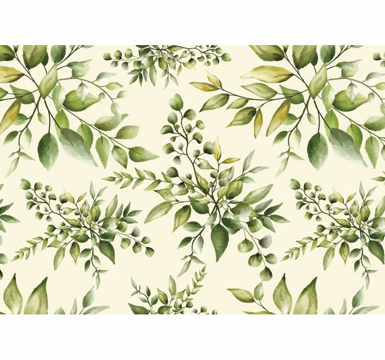 Papier peint nature Feuilles tropicales florissantes - TenStickers