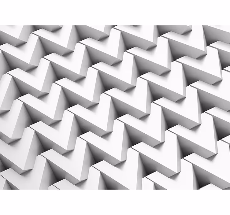 Tapisserie textures et motifs chevron tridimensionnel - TenStickers