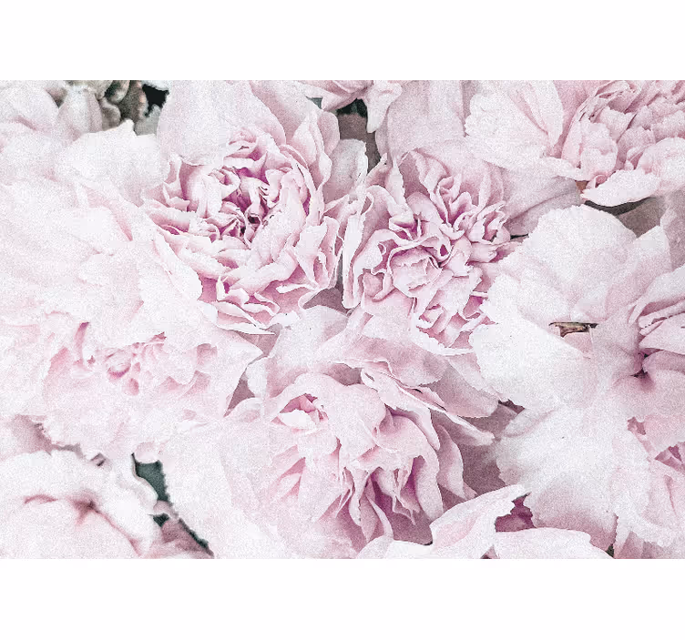 Tapisserie fleur pétales roses doux - TenStickers