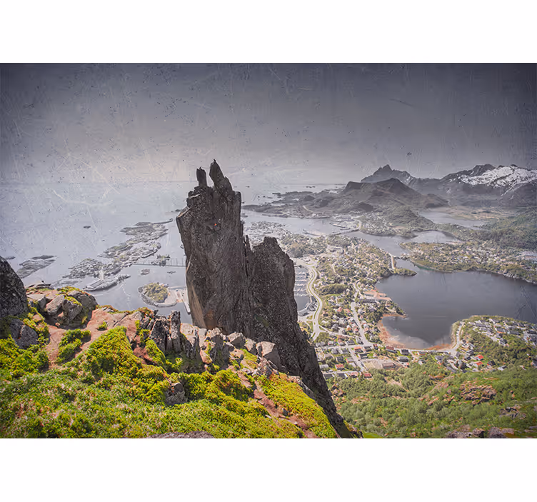 Tapisserie paysage formation rocheuse majestueuse - TenStickers