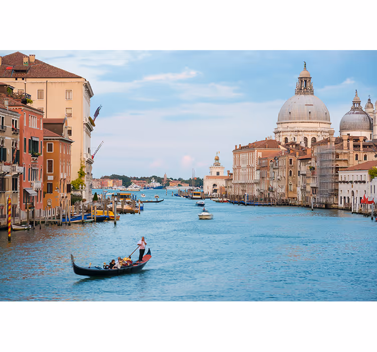 Tapisserie villes et pays scène de gondole à venise - TenStickers