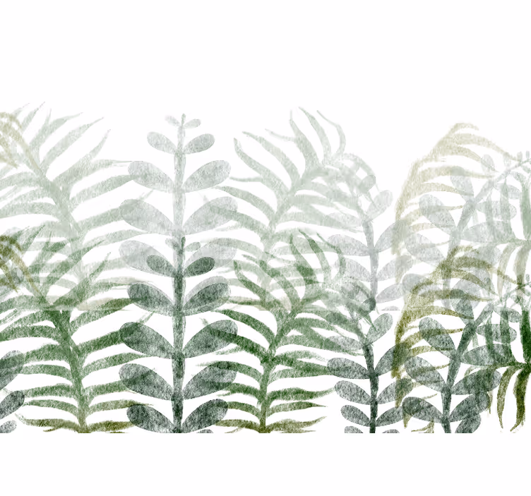 Tapisserie nature motif feuillage - TenStickers