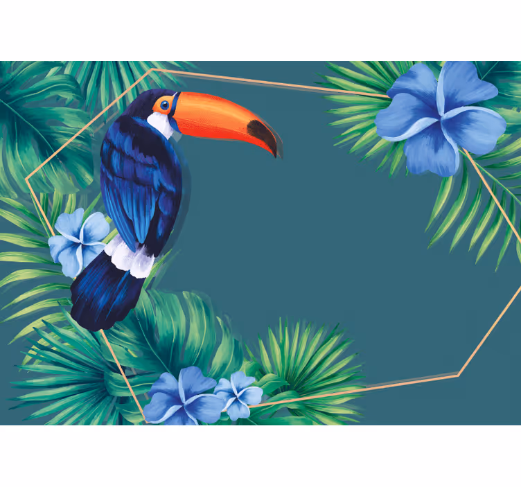 Tapisserie animaux toucan tropical - TenStickers