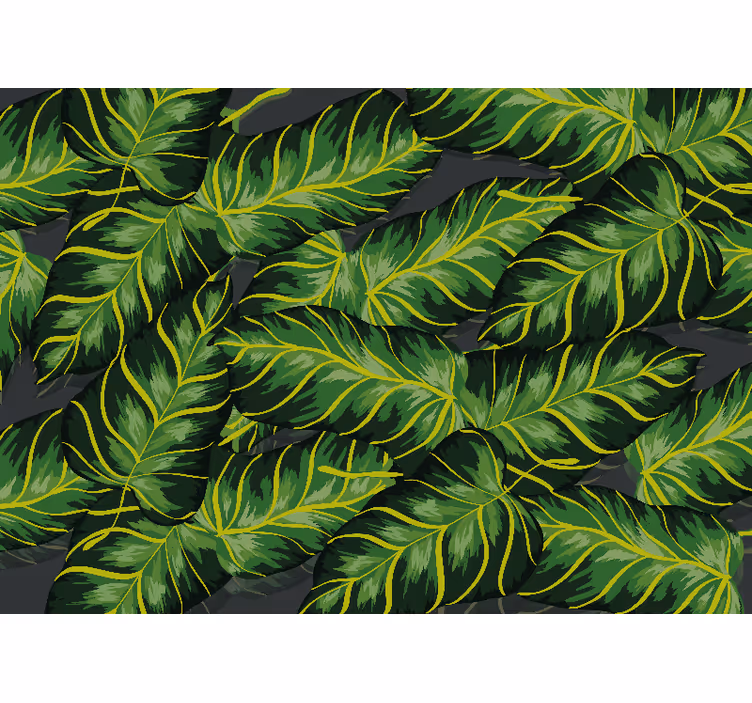Tapisserie nature feuillage luxuriant - TenStickers