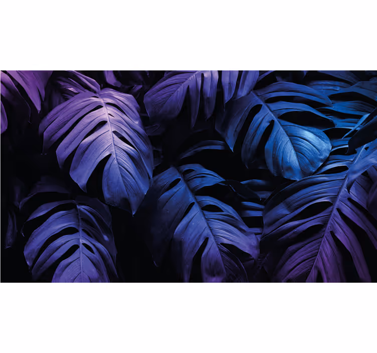Tapisserie nature motif feuilles luxuriantes - TenStickers