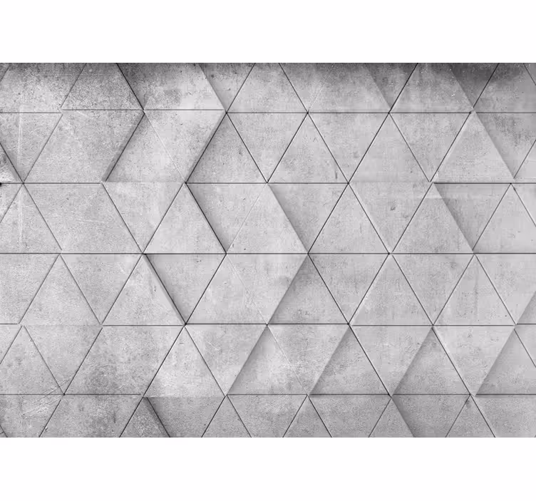 Papier peint 3D Relief triangulaire géométrique - TenStickers