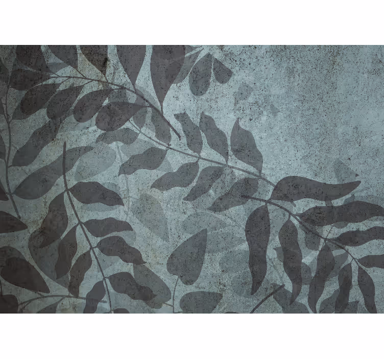 Tapisserie nature motifs de feuilles atténués - TenStickers