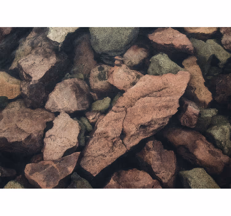 Tapisserie imitation pierre motif texture rocheuse - TenStickers