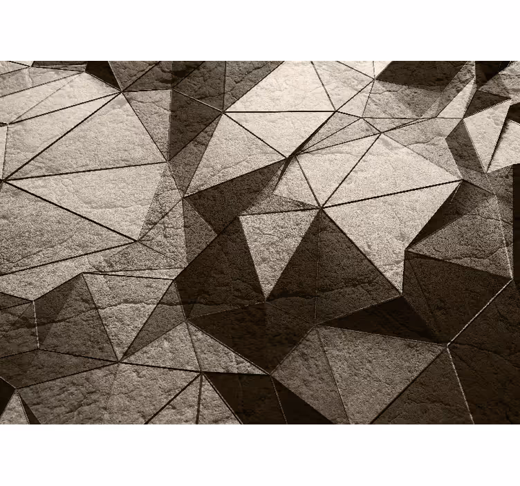 Tapisserie textures et motifs composition géométrique - TenStickers