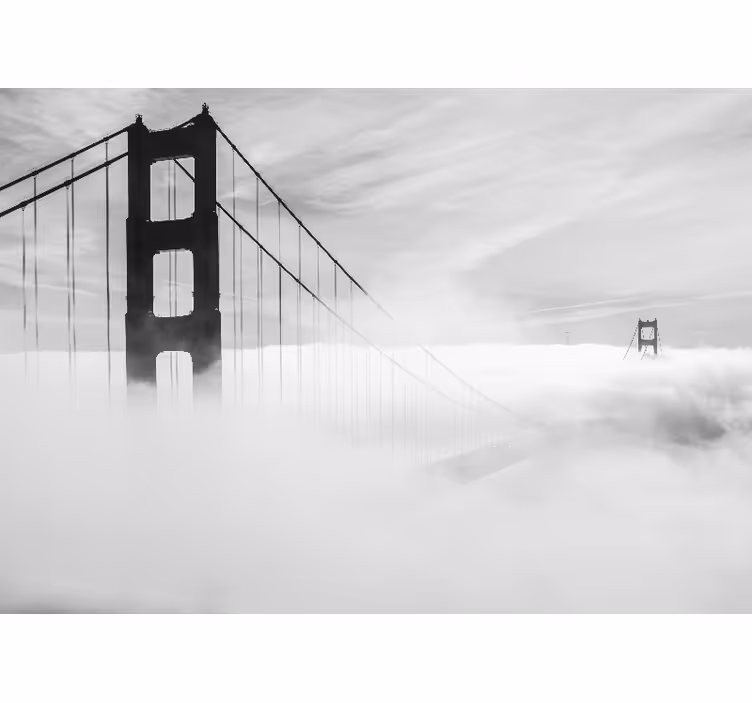 Tapisserie villes et pays pont du golden gate - TenStickers