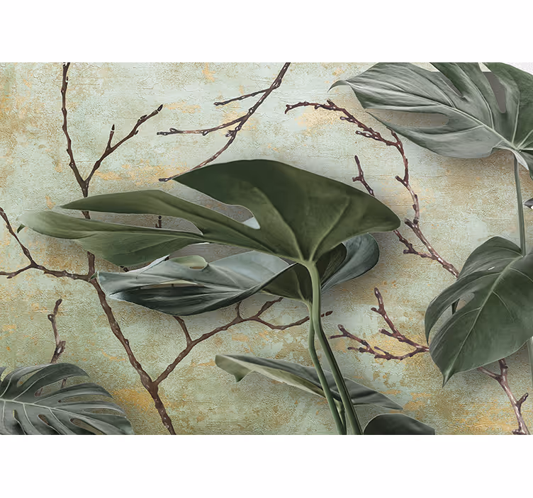 Tapisserie nature inspiration de la verdure tropicale - TenStickers
