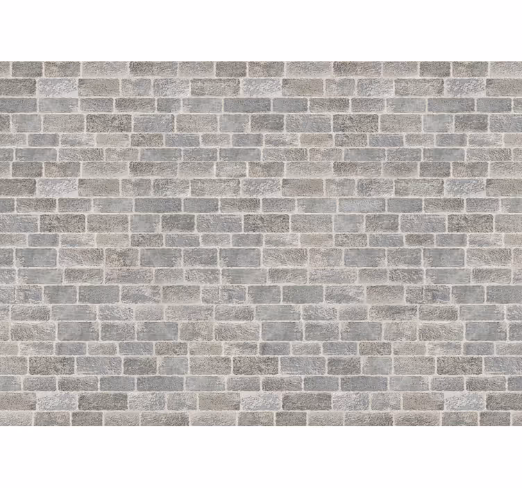 Tapisserie brique grise texturée - TenStickers