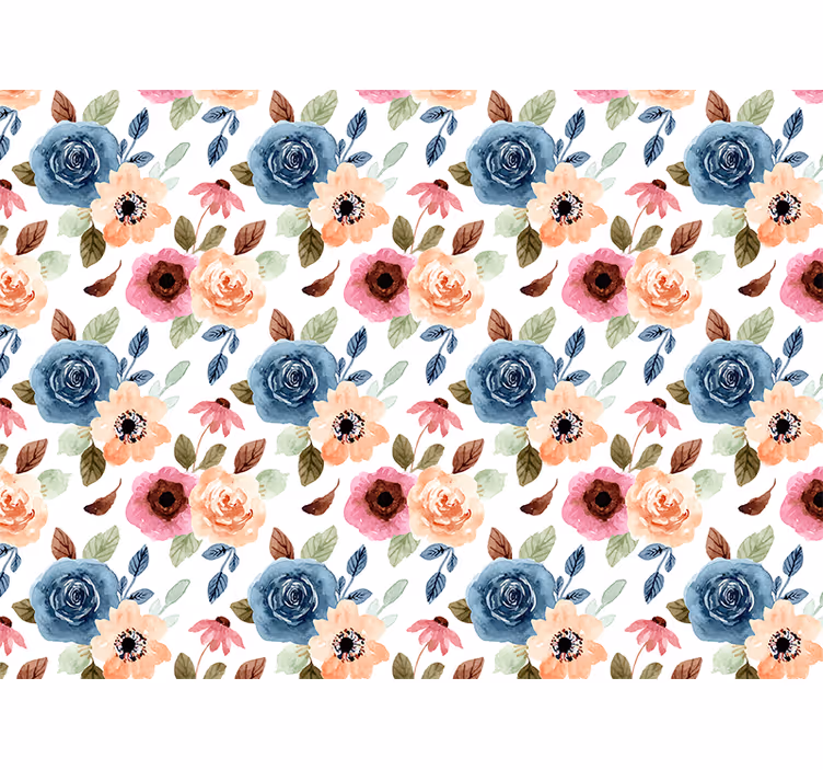 Tapisserie fleur composition florale arrangée - TenStickers